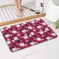 thumbnail image 4 of Red Baseballs and Stars Pattern Bathroom Rugs Mat,Non Slip Microfiber Bathroom Rug,Rubber Backing,Soft Bathroom Mats for Bathroom Floor,Tub and Shower,17x27in(43x68cm), 4 of 5
