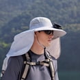 thumbnail image 3 of Solar Fan Bucket Hat For Men Women UPF50+ Sun Wide Brim Outdoor Sports Summer Fishing Hat With Technology Work Hat Sun Hat Gentlemen Men's Hat Summer Bucket Hat Party Sun Hat Foldable Reversible, 3 of 6