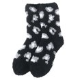 thumbnail image 1 of Sonducket Amart mujeres hombres Otoño Invierno lindo punto estampado Coral polar calcetines cálido medio tubo dormir calcetín Medias Negro Sonducket AP000974-01, 1 of 6
