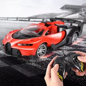 Viflosae Télécommande Voiture Télécommande pour Garçons, Rechargeable 1/18 RC Voitures Jouets,Simulation Sport Racing Modèle de voiture avec phare Présent Noël Anniversaire Jouets pour enfants Voiture