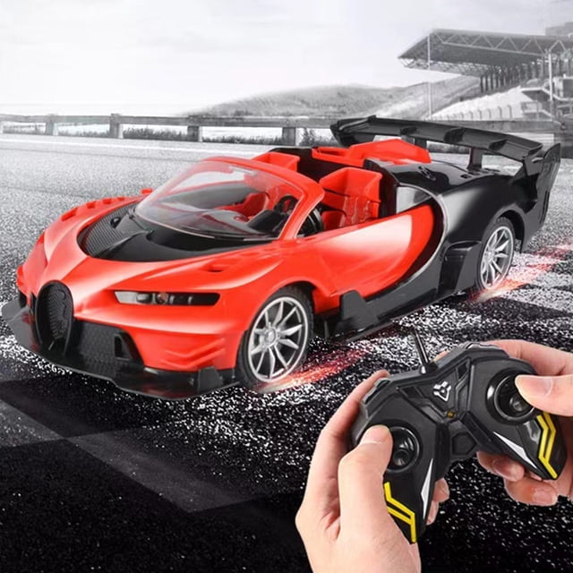 Toys Under $10 Remote Control Car For Boys, Rechargeable 1/18 RC Cars Toys, Simulation Luxury Sport Racing Car Model With Headlight Present Christmas Birthday Kids Toys Car Toys for Toddlers 1-2