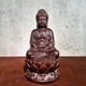 thumbnail image 3 of Ebony wood carved Buddha statue, solid wood Shakyamuni Buddha statue, Three Jewels Buddha, Medicine Buddha, for home worship and peace., 3 of 4