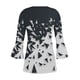 thumbnail image 5 of ICHUANYI Clearance Women's Casual Trumpet 3/4 Sleeve Buttoned Basic Ruched Corset Tunic Tops Pleated T-shirts Blouses(Navy, XL) ICHUANYI WER2023081004465, 5 of 5