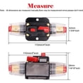 thumbnail image 4 of Absolute ICB80 4/8 AWG 80 Amp in-line Circuit Breaker with Manual Reset with Manual Reset Car Auto Marine Boat Stereo, 4 of 6