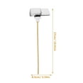 thumbnail image 2 of OULII 1Set Silver Alloy Toilet Handle for Home Use Bathroom Installation Modern Style, 2 of 8