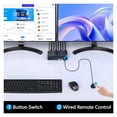 thumbnail image 3 of KVM Switch 3 Computers 3 Monitors -compatible+ DisplayPort USB 3.0 KVM Switcher 8K60Hz/4k144Hz Triple Monitor DP KVM, 3 of 7