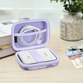thumbnail image 5 of Fintie Protective Case for Canon Ivy Mini/Canon Ivy 2 Mini/Ivy CLIQ/Ivy CLIQ+/ Ivy CLIQ2/ Ivy CLIQ+2 Instant Camera Photo Printer - Shockproof Hard Shell Carrying Case, Lilac Marble, 5 of 7