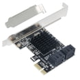 thumbnail image 2 of Tarjetas complementarias BTBcoin PCI-E/PCIE SATA 3 PCI Express SATA Controlador Adaptador de concentrador de tarjeta PCIE a SATA 3.0 Chip 88SE9215 para SSD y HDD, 2 of 4