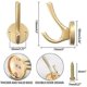 thumbnail image 2 of Wall Hooks, 4Pcs Coat Hooks Hardware Towel Hooks for Hanging Coats Double No Rust Black Robe Hooks, 2 of 4