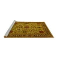 thumbnail image 2 of Ahgly Company Machine Washable Indoor Rectangle Oriental Yellow Industrial Area Rugs, 2' x 5', 2 of 4