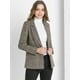 thumbnail image 4 of Blazers para mujer Chaqueta tipo blazer a cuadros con solapa con muesca Boyfriend marrón XS, 4 of 6
