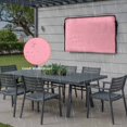 thumbnail image 6 of Outdoor TV Cover 68x42x4.5in, Minimalist Solid Pure Pink Weatherproof TV Screen Protector with Zipper, Unadorned Single Color Art Outside Television Cover Fits Up to 70-75", 6 of 9