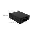 thumbnail image 2 of OULII Stereo Storage Box Car Audio System Plastic Black 1Set, 2 of 8
