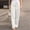 White, variant on Womens Linen Fashion Long Pant Elastic Waist High Waist Casual Trousers Teacher Work Clothes Women Pants Casual Set Dress Pants Women Business Casual Women Casual Pants for Work Out Summer Pants