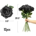 thumbnail image 4 of 12PCS Pink Roses Artificial Flowers for Decoration, Pink Fake Silk Roses Single Stem Flowers Artificial Bouquet for Wedding Valentines Birthday Party Arrangment Centerpiece Home Table Decor, 4 of 7