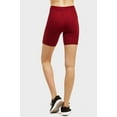 thumbnail image 3 of TheLovely Women & Plus Soft Cotton Active Stretch Outseam Workout Biker Shorts with Wide Wastband (15" Biker Shorts), 3 of 6
