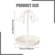 thumbnail image 5 of Soporte para joyas, llavero, bandeja para anillos, soporte de hierro para llaves, organizador de joyas, bandeja para pulseras, pendientes, accesorios Blanco, 5 of 5