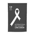 thumbnail image 7 of White Ribbon Lung Cancer Awareness Month Garden Flag Decoration Yard Farmhouse Double Sided Holiday Party Outdoor Camping Decor Flags 12x18in, 7 of 7