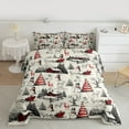 thumbnail image 2 of Homewish Merry Christmas Full Size Comforter Sets,Cute Snowman Wild Reindeer Bedding Comforter Set,Country Farmhouse Lodge Bedding Sets For Boys Kids,Ultra Soft Home Decor Reversible,3pcs, 2 of 8