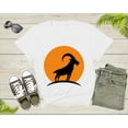 thumbnail image 2 of Cool Wild Goat Animal Horn Sunset Silhouette Capricorn T-Shirt Goat Lover Shirt Farm Animal Goat Gift Tshirt Farm Life Animal Lover Shirt, 2 of 8