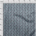thumbnail image 2 of oneOone Cotton Silk Fabric Leaves & Floral Block Printed Craft Fabric BTY 42 Inch Wide, 2 of 4