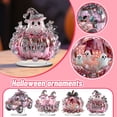 thumbnail image 2 of 1-Piece Halloween Pink Pumpkin Ghost Decorative, - Pink Tabletop Decor Centerpieces Ornament for Home Party Display,Unique Holiday Gift,1 PC, 2 of 7