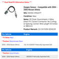thumbnail image 2 of Oxygen Sensor - Compatible with 2004 - 2006 Nissan Altima 2005, 2 of 2