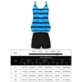thumbnail image 6 of Plus Size Tankini Swimsuits for Women Blouson Swim Tops with Boyshorts Two Piece Bathing Suits, 6 of 8