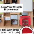 thumbnail image 5 of Multiple Wreath Storage Container Garland Bag 20-24 Inch Soft Wreaths Red, 5 of 7