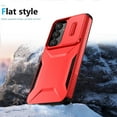 thumbnail image 6 of for Samsung Galaxy A25 5G Rugged Case, Heavy Duty Hard PC Protective Shockproof Cover with Lens Sliding Camera Cover Upgraded Drop Resistant Protective Phone Case for Galaxy A25 5G, Red, 6 of 7