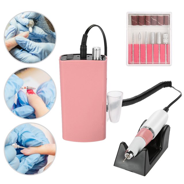 Máquina Perforadora De Uñas Recargable, Perfecta Para Pulir Manicura Y Decoración De Uñas, Con Interruptor De Avance Y retroceso