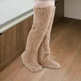 thumbnail image 1 of Calcetines borrosos hasta la para mujer, calcetines suaves y cálidos para botas, medias de pantuflas de felpa 90cm Yinane Calcetines largos y peludos, 1 of 8