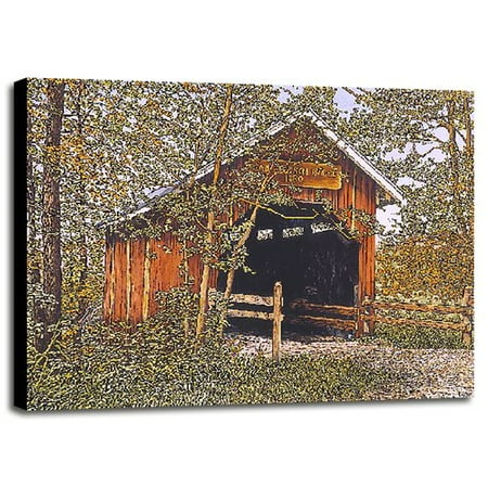 August Grove Bean Blossom Bridge Graphic Art Print