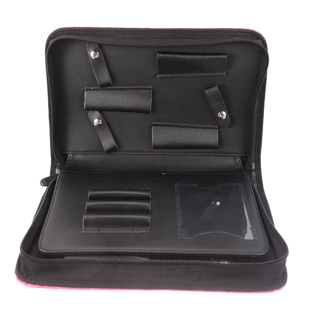 Diamond Quilted Pattern Hair Scissors Bag Barber Pouch Cases Salon Tools Holster