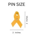 thumbnail image 2 of Satin Gold Ribbon Awareness Pins, 2 of 4