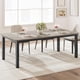 thumbnail image 3 of 78.7-pulgada long rectangular dining mesa para 6 - 8, industrial style, sturdy metal frame - only mesa, ideal para para kitchen o sala de estar, indoor restaurant use too, 3 of 7