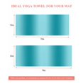 thumbnail image 6 of Teal Ombre Yoga Towel for Hot Yoga Non Slip, Modern Abstract Art Farmhouse Gradient Yoga Mat Towel Absorbent Yoga Sweat Towels Microfiber Hot Yoga Blanket for Bikram Pilates 26"x74", 6 of 7