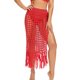 thumbnail image 1 of Falda Faldas de malla sexy Suave ganchillo Borla Hem Beach Cover Up para mujer (Rojo XS) Ygjytge Rojo T XS para Mujer, 1 of 6