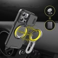 thumbnail image 2 of Case for iPhone 15 Pro,Military Grade [Built-in Kickstand] Magnetic Rotate Ring Holder Heavy Duty TPU+PC Shockproof Drop Protect Phone Case for iPhone 15 Pro,6.1 inch 2023 (Black), 2 of 10
