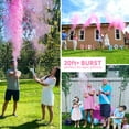 thumbnail image 5 of PrimePure Gender Reveal Confetti Cannon – 4 Pack, Pink, Heart & Powder Mix, 5 of 7
