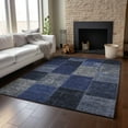 thumbnail image 6 of Addison Rugs Mayfield Washable Transitional Patchwork Navy Rectangle Rug, 3' x 5', 6 of 6