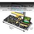 thumbnail image 2 of Long?Mouse?Pad Black Keyboard Mat, Big Mouse Pads Large Mousepad XXL Mats, Gaming Desk Pad Non-Slip Rubber Base, 35.4 X 15.7 inch for Work/Game/Office/Home Skeletons Dancing at A Party, 2 of 5