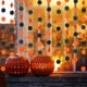 thumbnail image 2 of Guirnalda de puntos de Halloween de color naranja y negro: decoraciones para fiestas de Halloween, cintas de Halloween, 4 m, 2 of 5