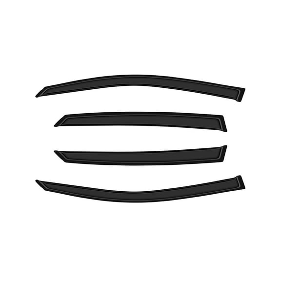 ECCPP Sun Window Deflectors Fit for 2016-2020 For Honda For Civic Tape-on Deflectors 4 PCS Black Sun/Rain Window Deflectors