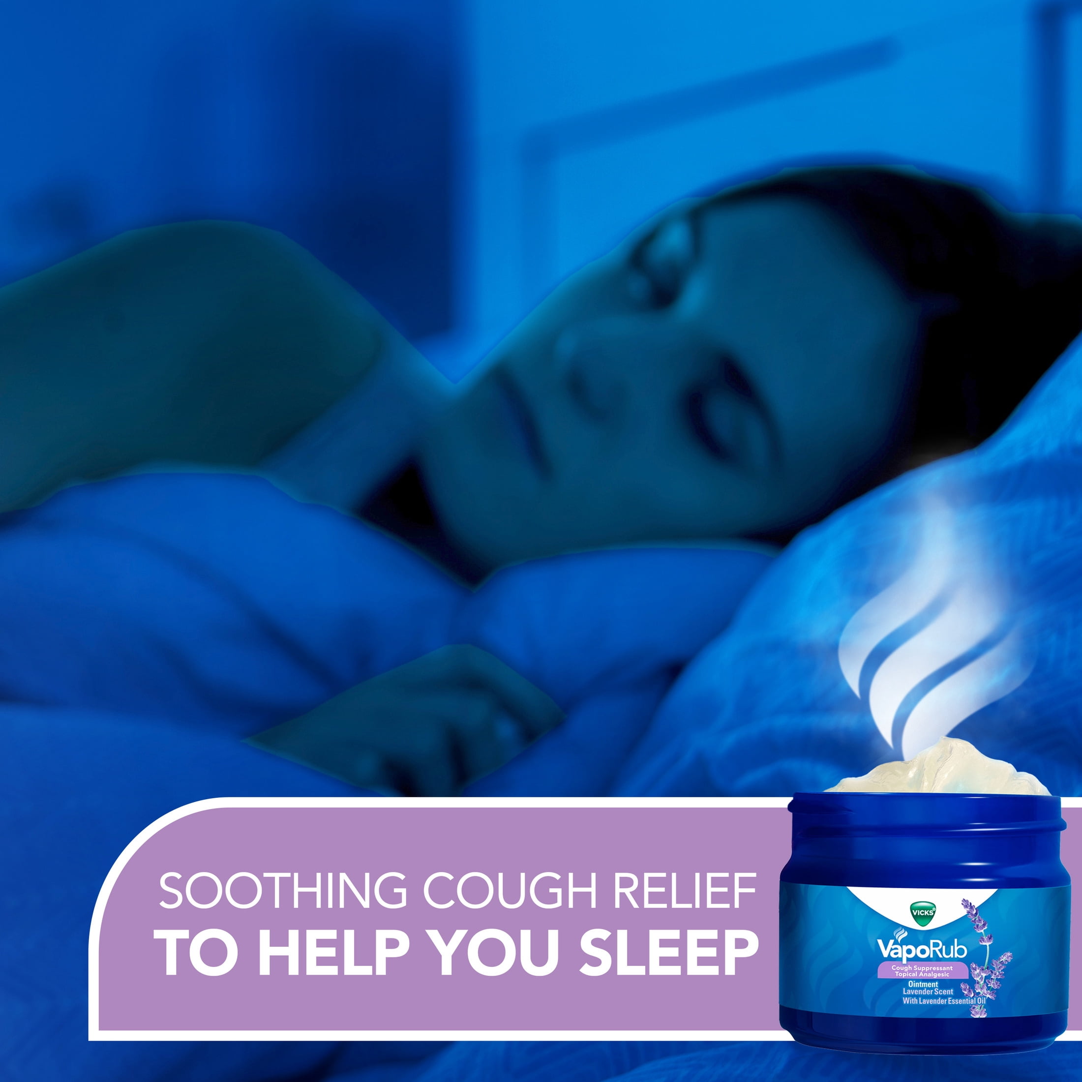 (6 pack) Vicks VapoRub Topical Chest Rub & Analgesic, Lavender Scent, 1.76 oz