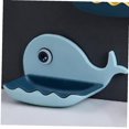 thumbnail image 2 of TILIY Whale Plastic Drain Dish Multicolor Double Layer Soap Shelf Portable Wall Mount Shelf, 2 of 4