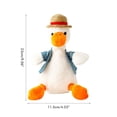 thumbnail image 3 of Juguete eléctrico de pato parlante de felpa para niños juguete de peluche de Animal muñeco de pato que se repite suave ANGGREK Otros, 3 of 8