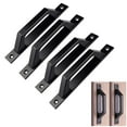 thumbnail image 1 of Manija de puerta corrediza de granero de acero al carbono, 4 Uds., tirador de puerta de madera, 19,6 cm, perfecto para puertas corredizas de madera, armarios y armarios, 1 of 5