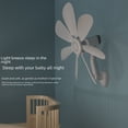 thumbnail image 4 of Ventilador eléctrico pequeño de pared para el hogar, para dormitorio, baño, cocina, sin necesidad de perforar agujeros, 4 of 4