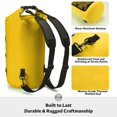 thumbnail image 4 of Mochila impermeable Stover, grande, flotante, con parte superior enrollable, amarilla, 4 of 9